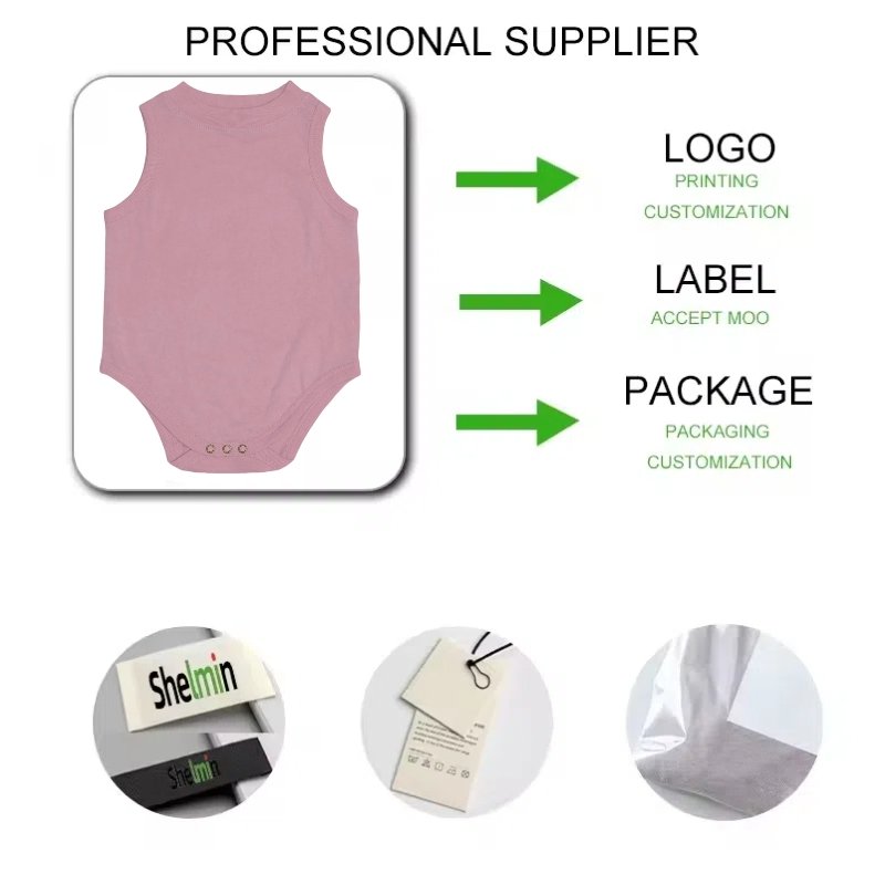 Custom Natural Dye Plant Dye Cotton Onesie Baby Clothes Jumpsuit Bodysuit Baby Romper