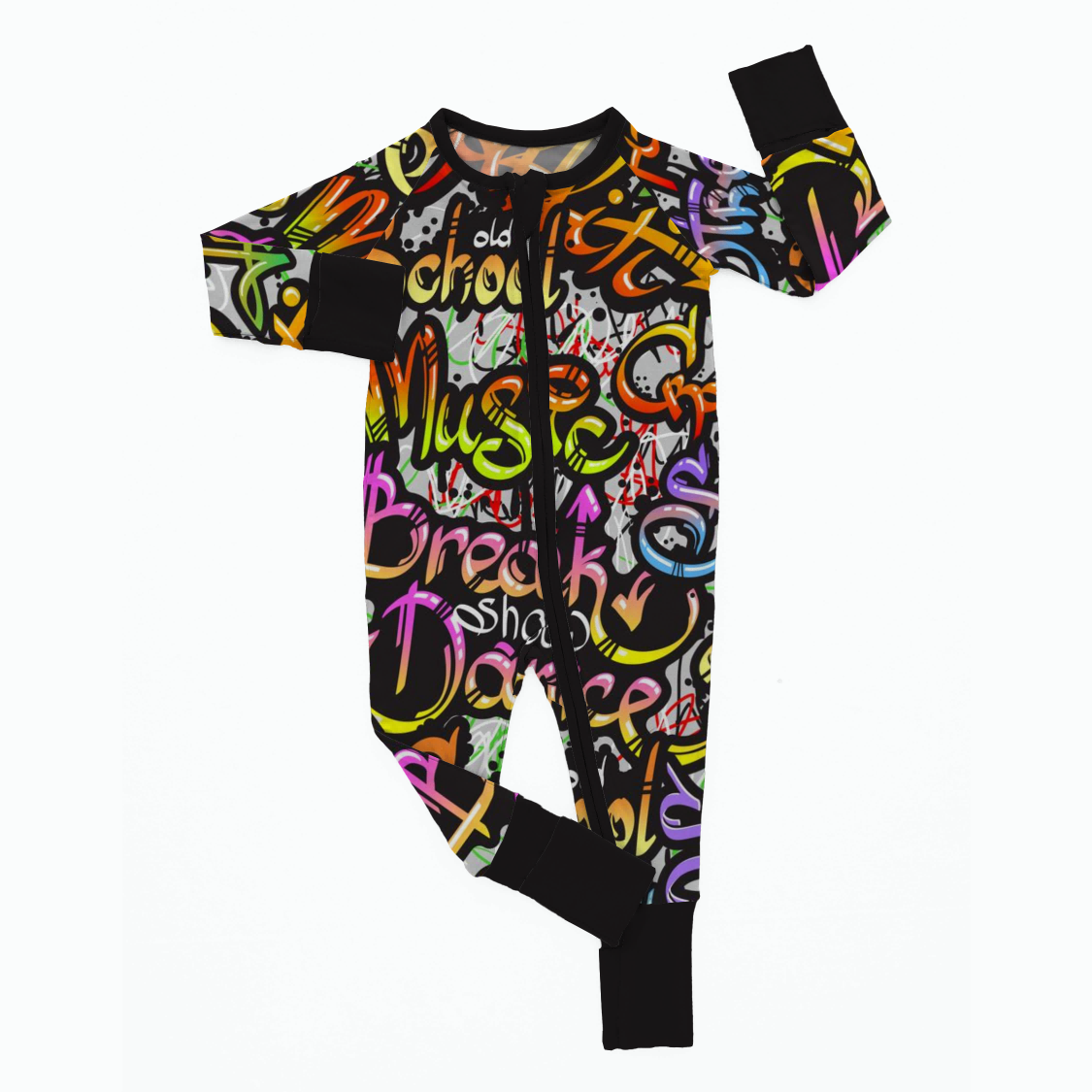 Custom Christmas Print Cotton Bamboo Baby Romper