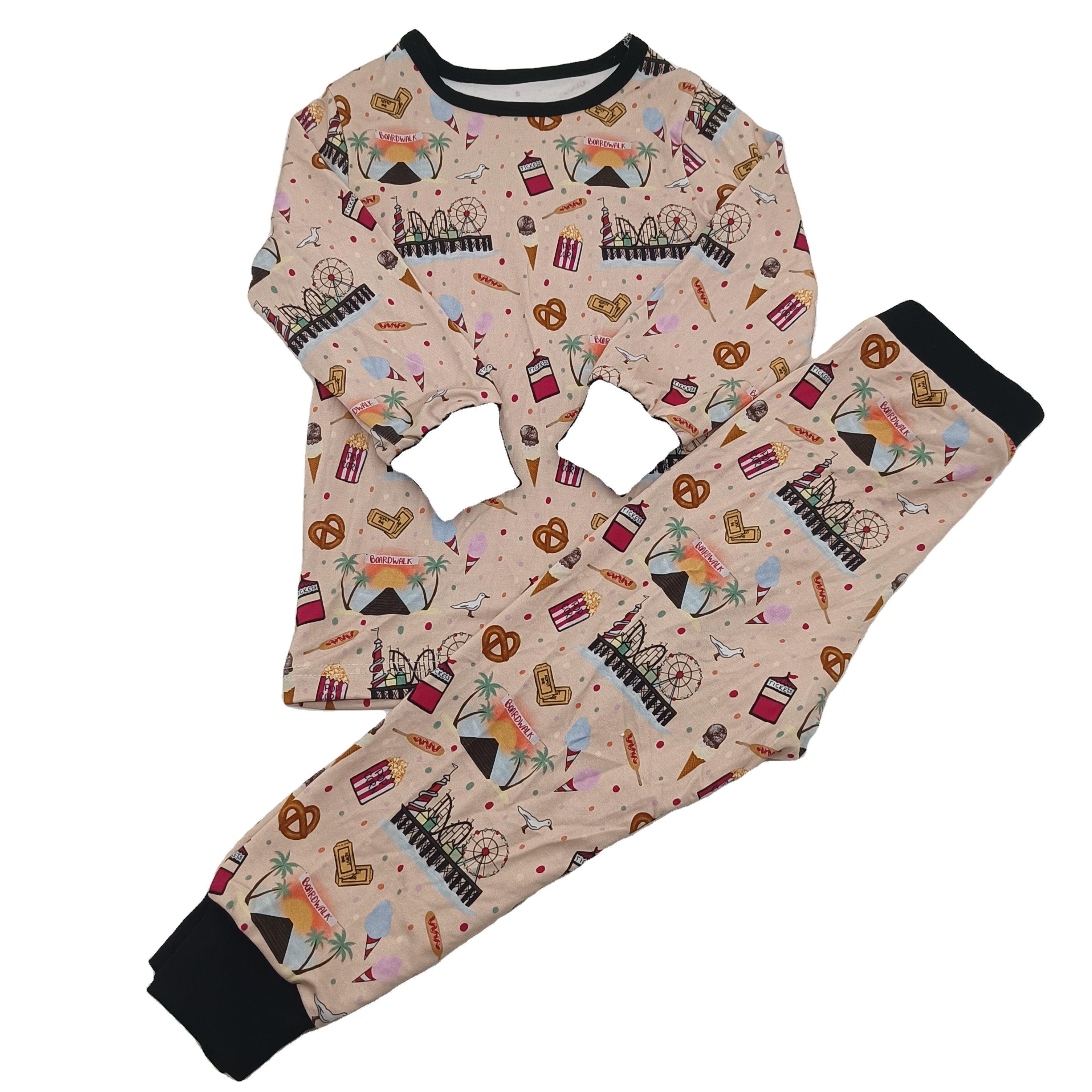 solid color 100% organic rib cotton long sleeve baby clothing