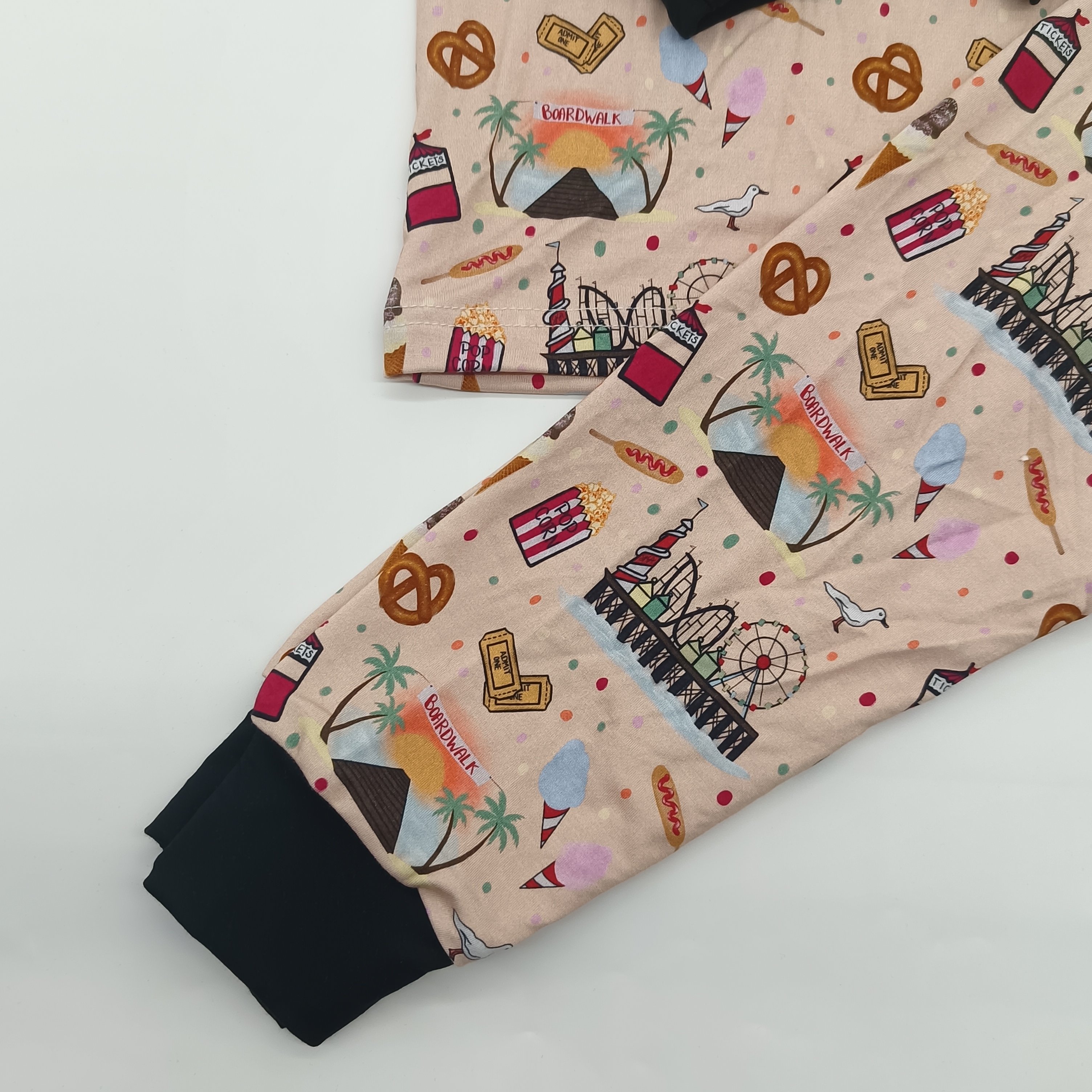 solid color 100% organic rib cotton long sleeve baby clothing