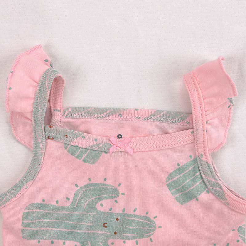 Factory Cheap Price Summer 0-24 Months Baby Clothing Sleeveless Baby Onesie 100% Cotton Baby Girl Bodysuit