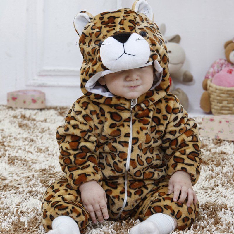 bestseller Baby Clothing Autumn And Winter Explosions Children Wear Long-sleeved Flannel Animal Shape Romper