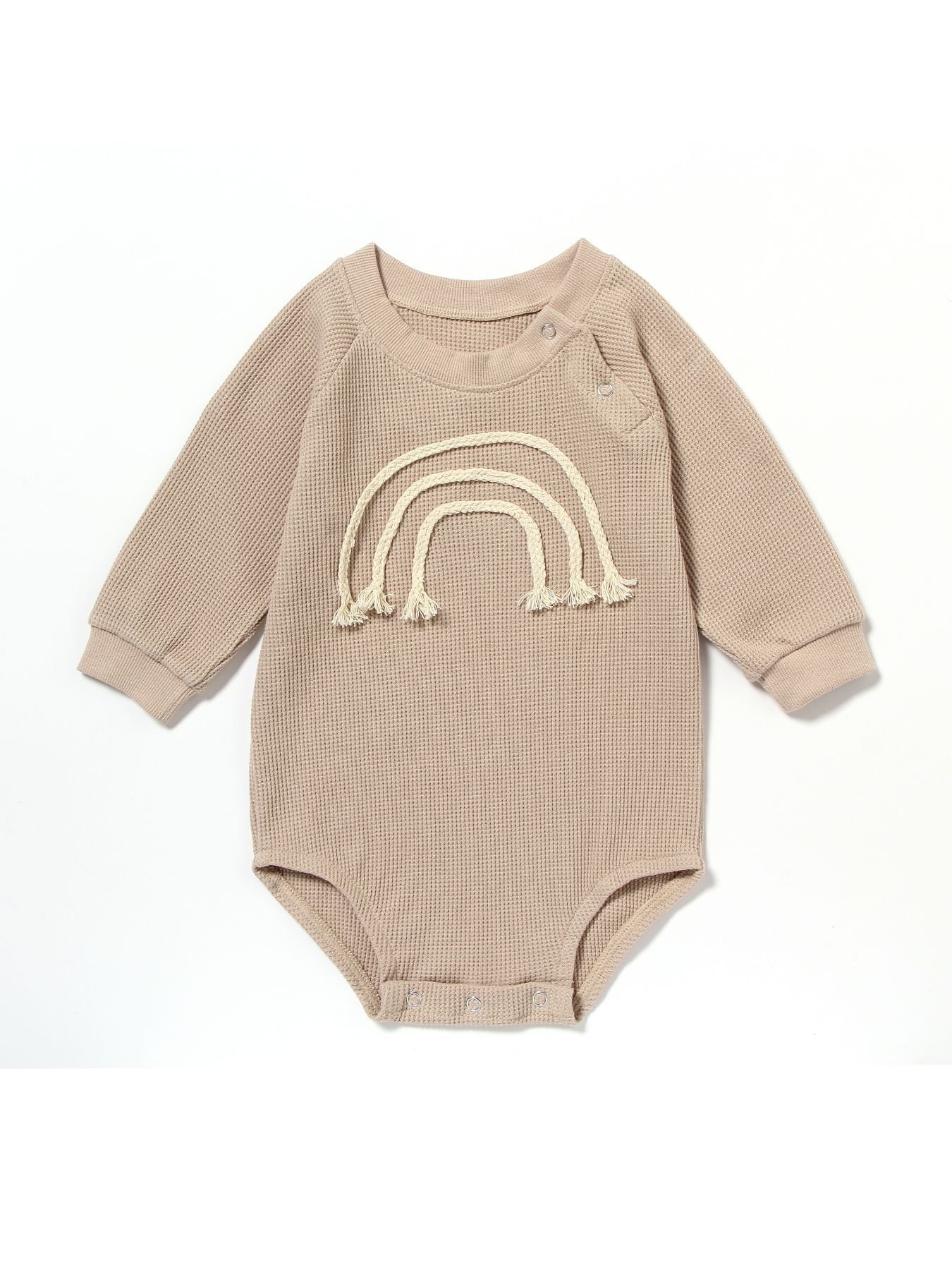 Spring and Autumn Thick Skin friendly Comfortable Cotton rompers baby Button triangle long sleeved shirt baby rompers wholesale