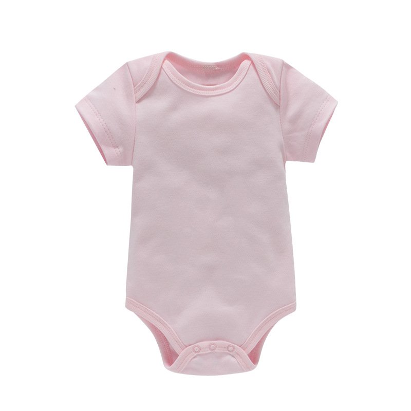 High Quality White Rompers Newborn Baby Clothes 100% Cotton Short Sleeve Summer Set Ropa De Bebe