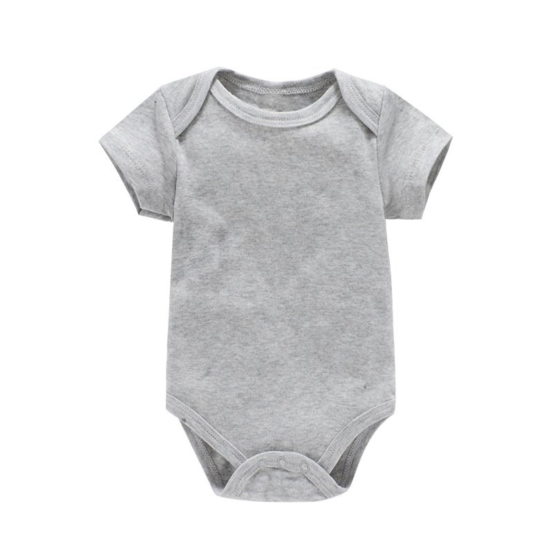 High Quality White Rompers Newborn Baby Clothes 100% Cotton Short Sleeve Summer Set Ropa De Bebe