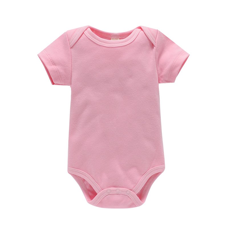 High Quality White Rompers Newborn Baby Clothes 100% Cotton Short Sleeve Summer Set Ropa De Bebe