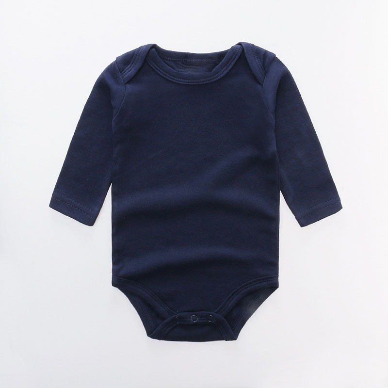 Cotton Plain Cute Organic Cotton Baby Romper Organic Baby Clothing