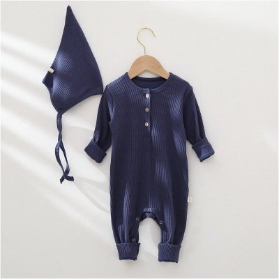 wholesale buttons baby new born baby Soft Breathable Lovely sleeper infant clothes sets