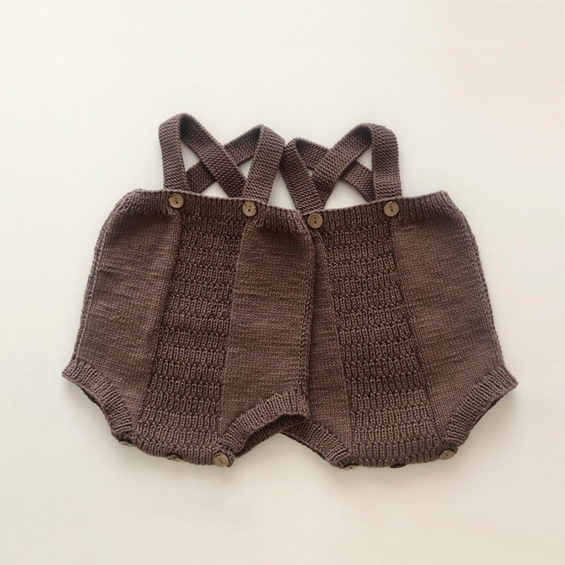 Infants & Toddlers 100% Organic Cotton newborn solid color Knitted Baby Romper