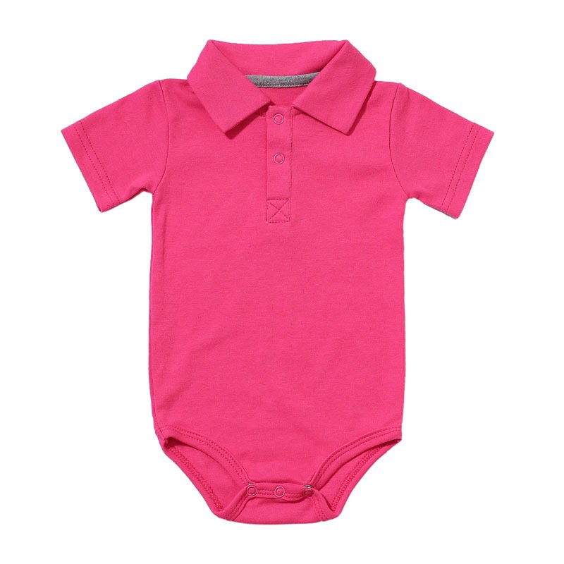custom Baby clothing summer polo neck romper crawling clothes 2024 baby clothes wholesale for girl and boy newborn jumpsuit