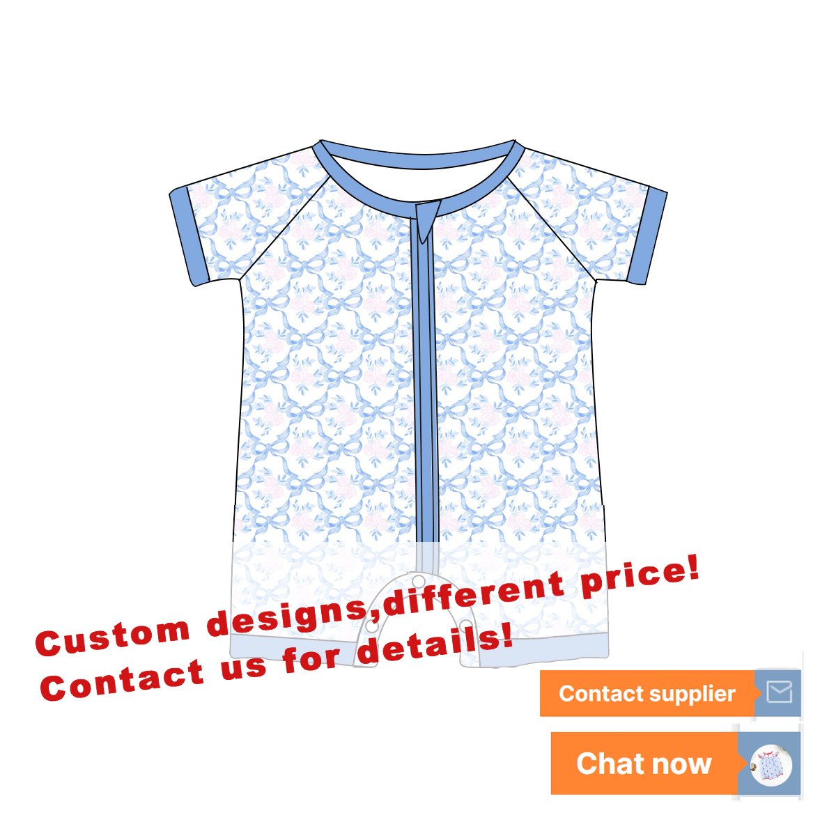 2024 Floral Print 100% Bamboo cotton Baby Rompers Newborn Pajamas wholesale children clothing-Puresun