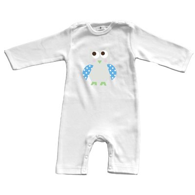Unisex Long Sleeves Bamboo Cotton Bird Print Footie Outfit Baby Romper With Button Spandex One Piece Baby Pajamas Soft Fabric