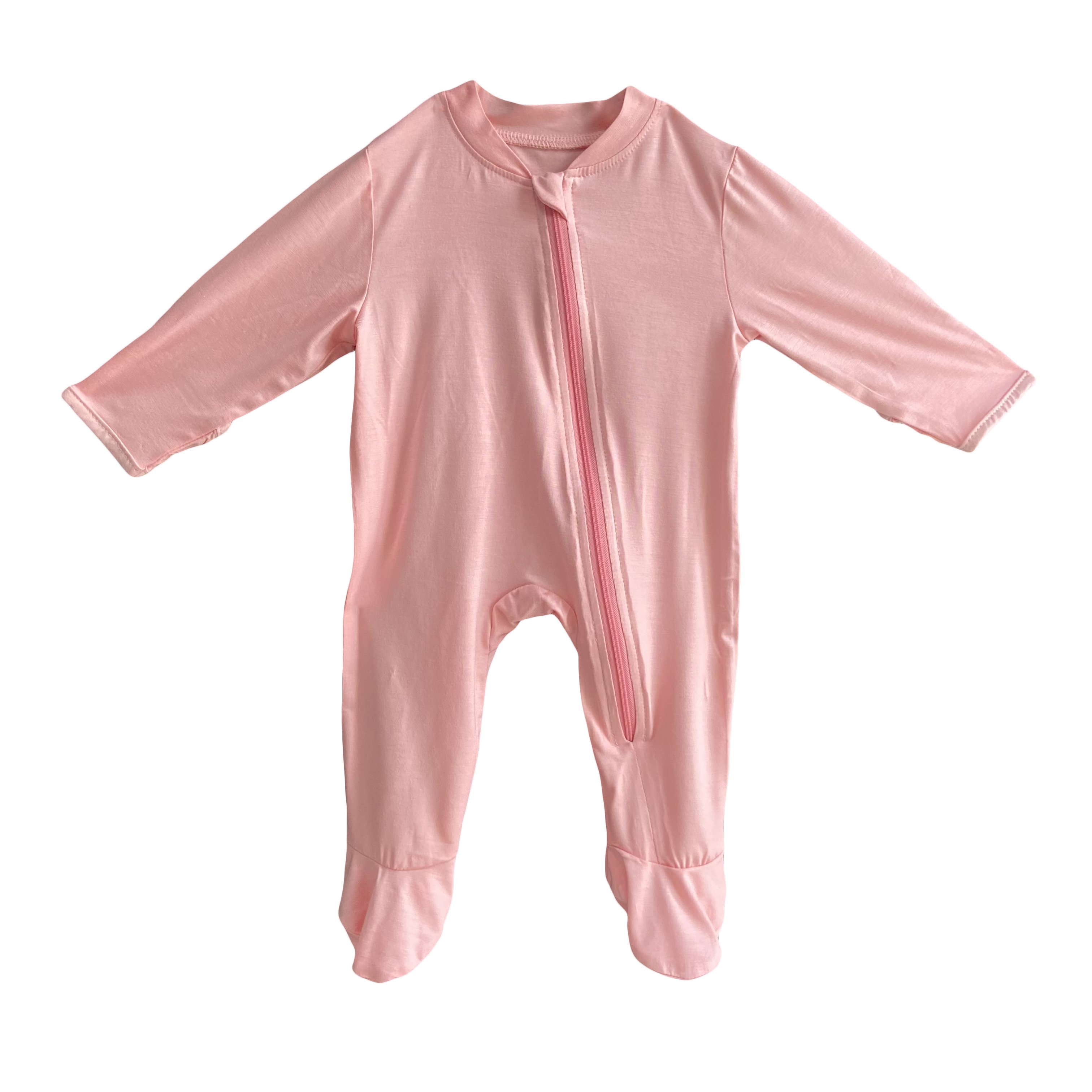 Custom Baby Rompers Pajamas footed Newborn Sleepers Girl Clothes - Kids One Piece PJ - Soft Viscose from Bamboo