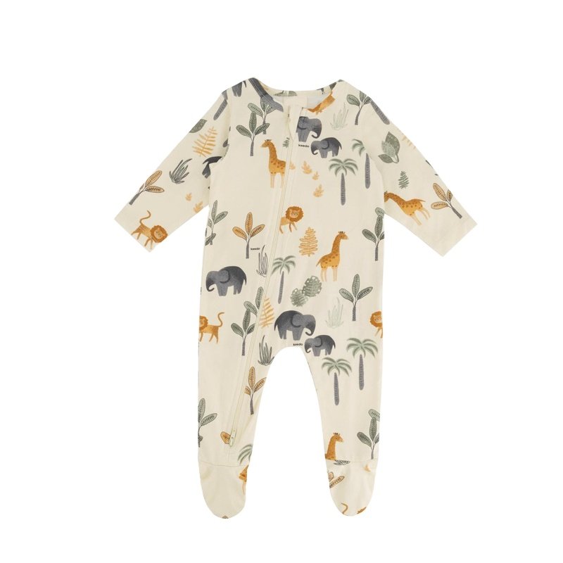 Infant clothes eco-friendly baby rompers custom print baby romper organic cotton baby sleepsuit two way zip sleepsuit onesie