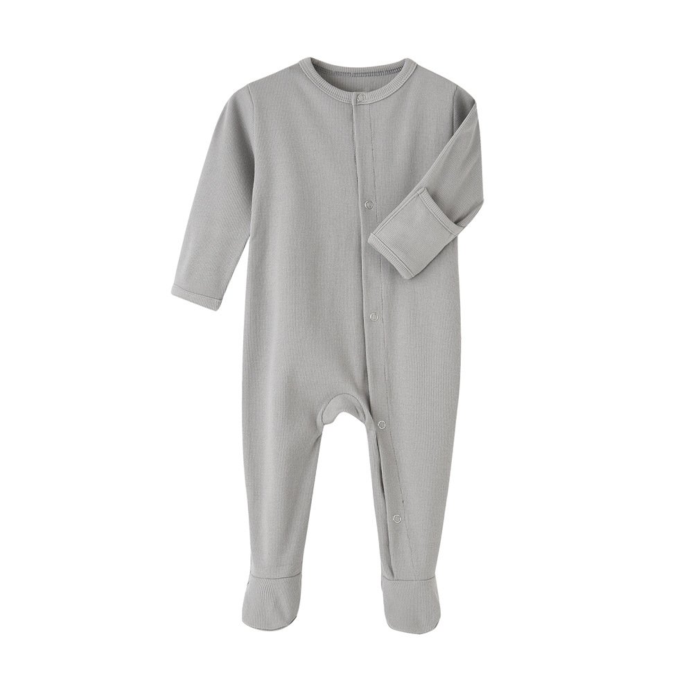 RTS Baby Rompers Newborn Jumpsuits Toddler Footed Rompers Zip Front Infant Clothes Ready to Ship