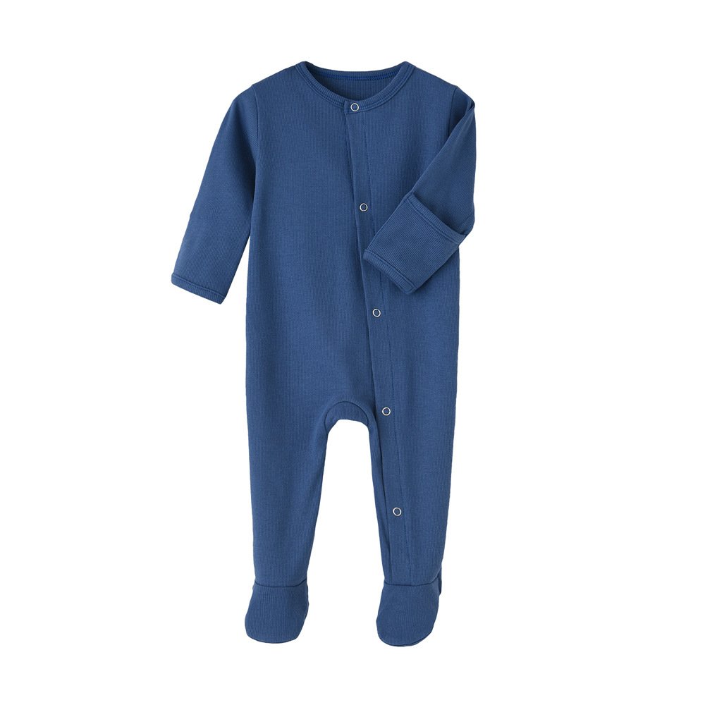 RTS Baby Rompers Newborn Jumpsuits Toddler Footed Rompers Zip Front Infant Clothes Ready to Ship
