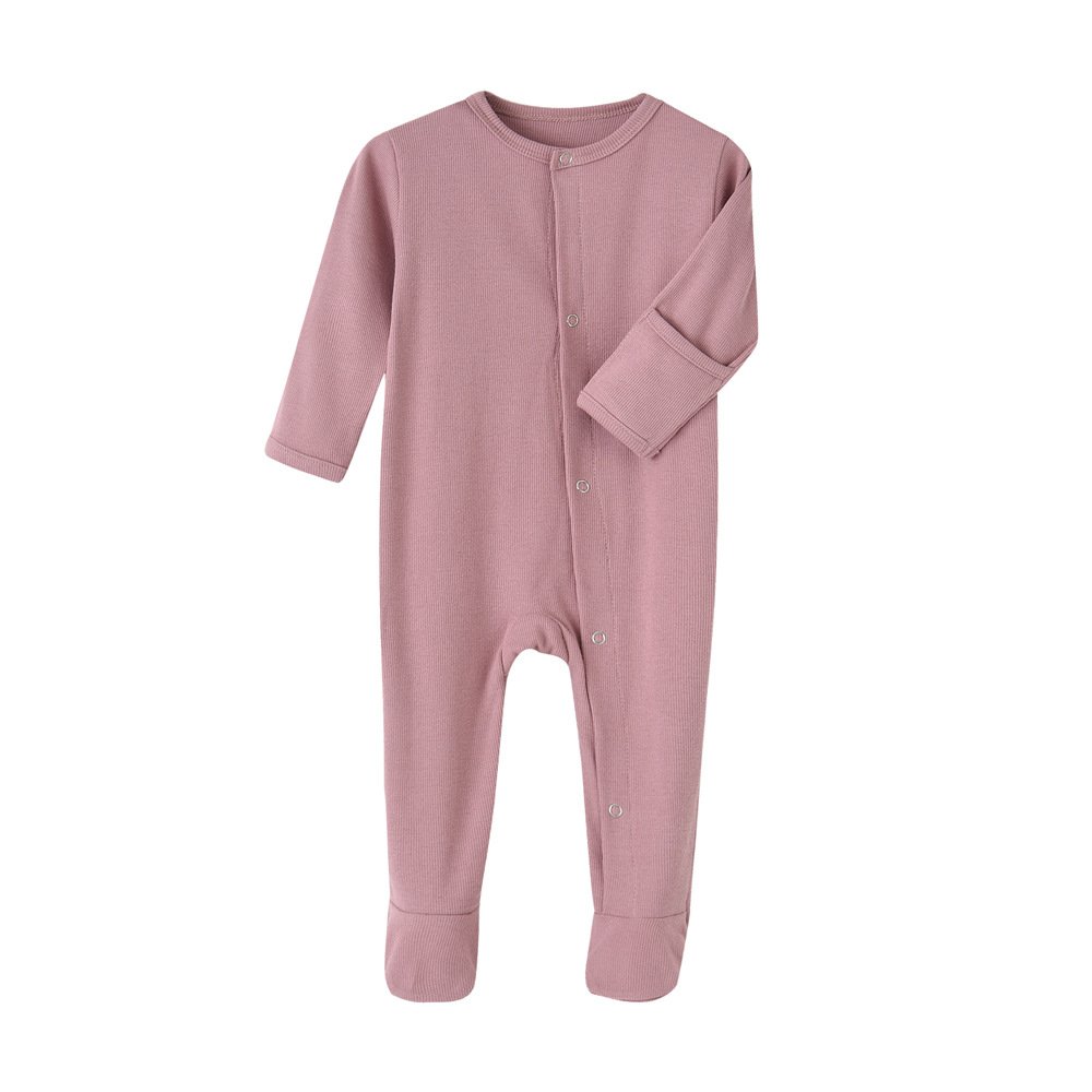 RTS Baby Rompers Newborn Jumpsuits Toddler Footed Rompers Zip Front Infant Clothes Ready to Ship