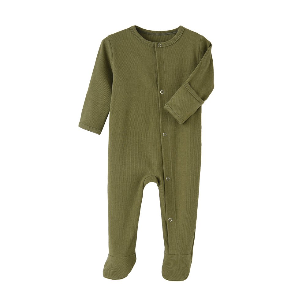RTS Baby Rompers Newborn Jumpsuits Toddler Footed Rompers Zip Front Infant Clothes Ready to Ship