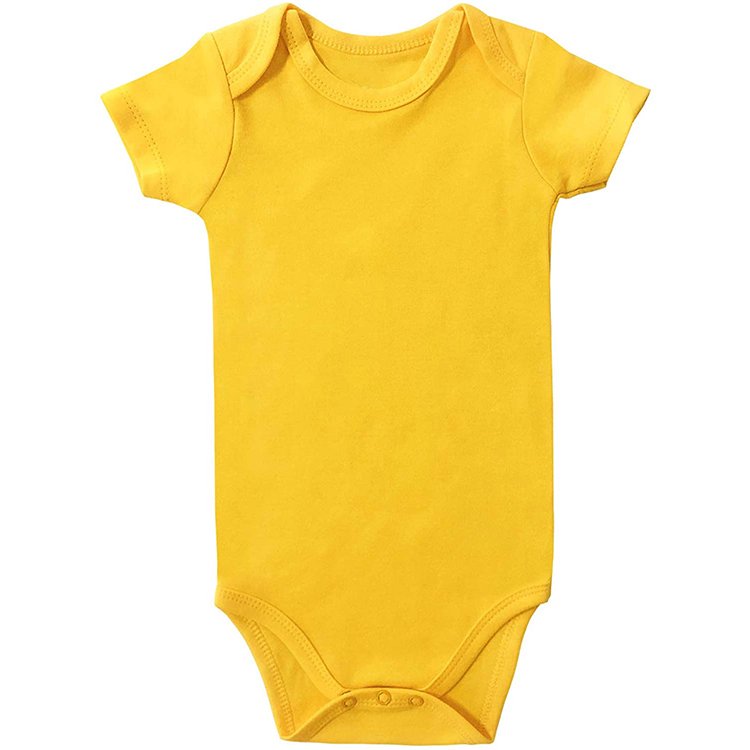 Factory Solid Color Bodysuit Snap Crotch Stretchable Neck Long Sleeve Baby Knitted Kid's Rompers