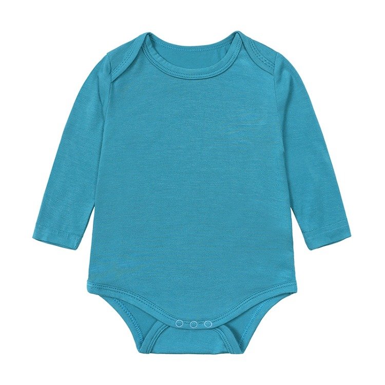 summer long sleeve bamboo romper baby pullover comfortable romper baby boy casual thin baby rompers button 0-24 month