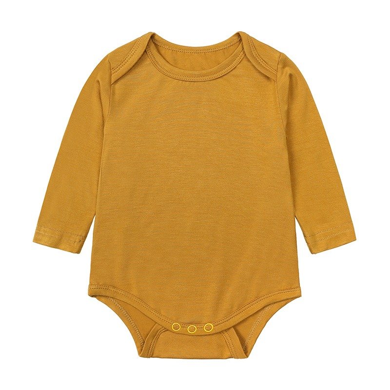 summer long sleeve bamboo romper baby pullover comfortable romper baby boy casual thin baby rompers button 0-24 month