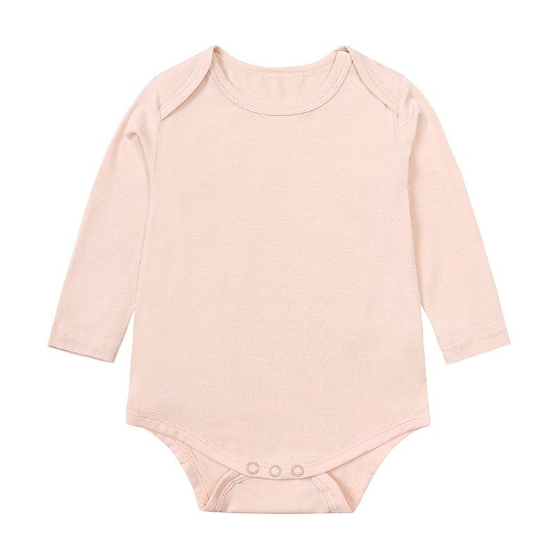 summer long sleeve bamboo romper baby pullover comfortable romper baby boy casual thin baby rompers button 0-24 month