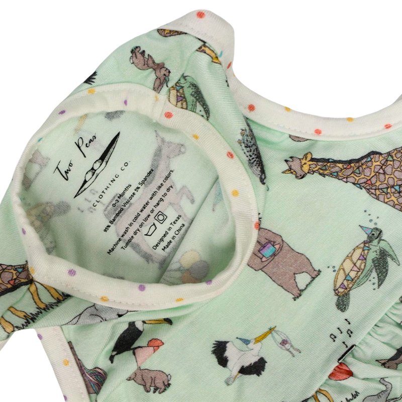 Organic bamboo baby skirted bodysuit newborn girl organic kids pajamas baby romper dress sleeveless baby girl twirl bodysuit