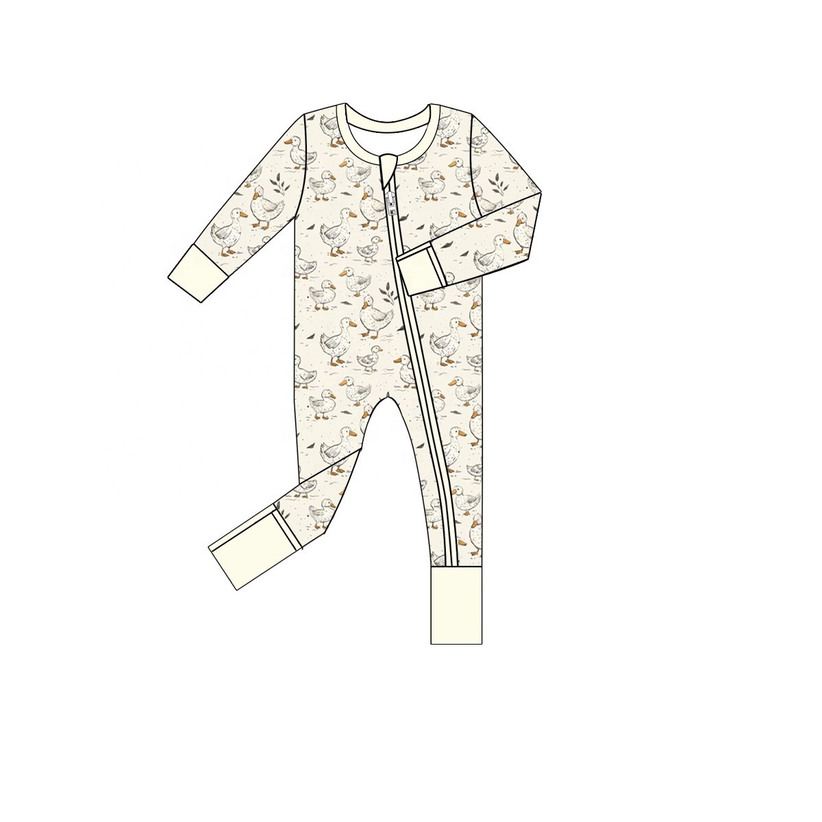 95 bamboo 5 spandex kids clothes double zipper bamboo baby romper with blanket