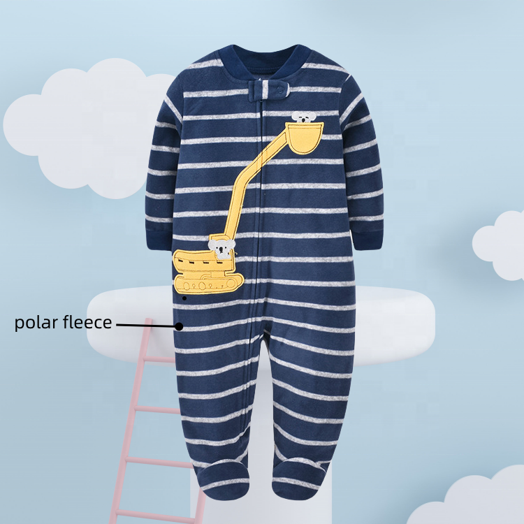 Bamboo Newborn Baby Clothes Baby Bamboo Double Zipper Romper Jumpsuit Wholesale Baby Rompers