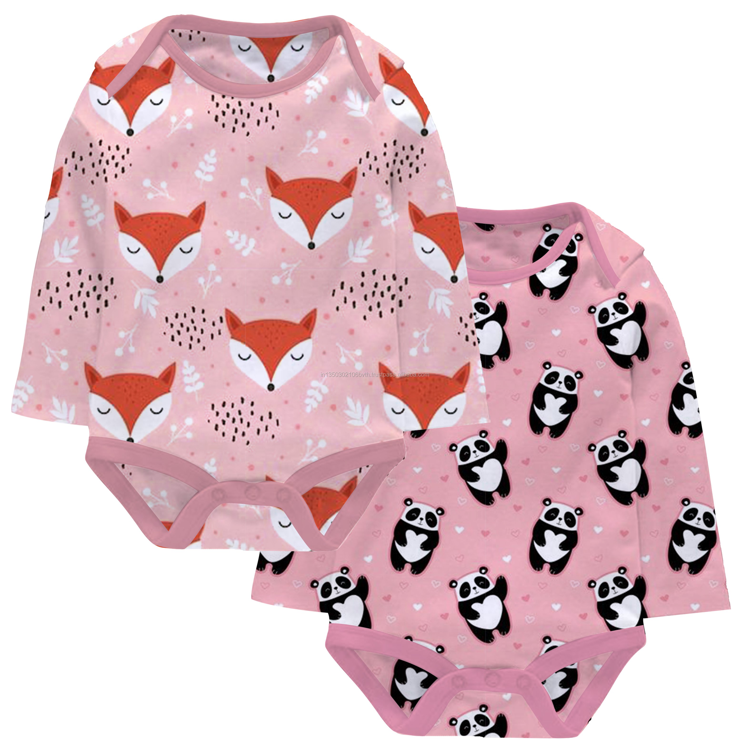 100% Organic Cotton Baby Romper Set Cute Summer Pajamas for Infants Toddlers Short Sleeves Ages 0-6 Months Wholesale Boys Girls