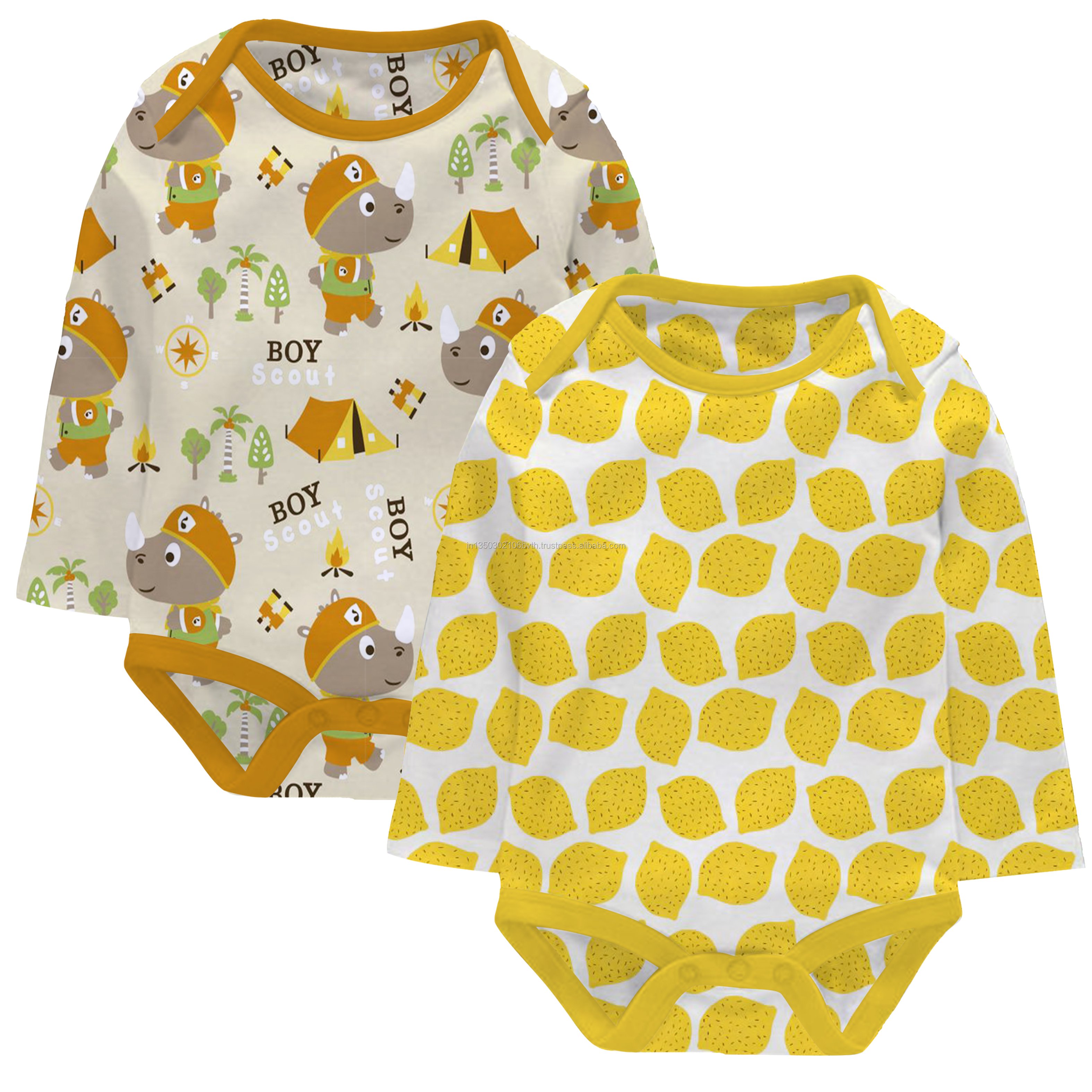 100% Organic Cotton Baby Romper Set Cute Summer Pajamas for Infants Toddlers Short Sleeves Ages 0-6 Months Wholesale Boys Girls