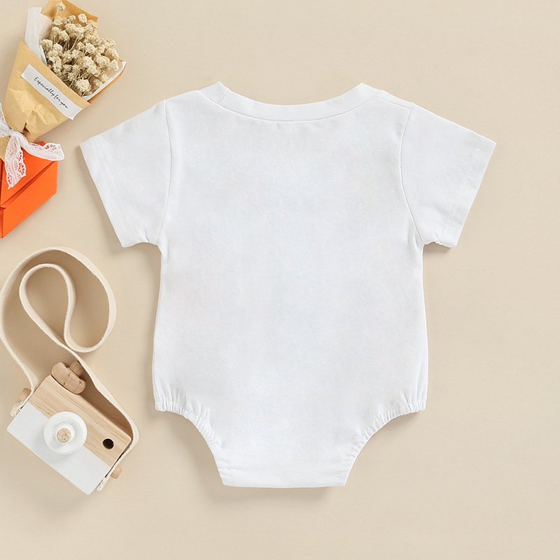 MAMA Father Day Babe Short Sleeve Girls One Piece Boys Baby Romper