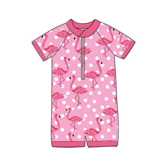 QINGLI OEM One-piece Baby Romper Winter Romper For Baby gots certified organic cotton baby frill romper