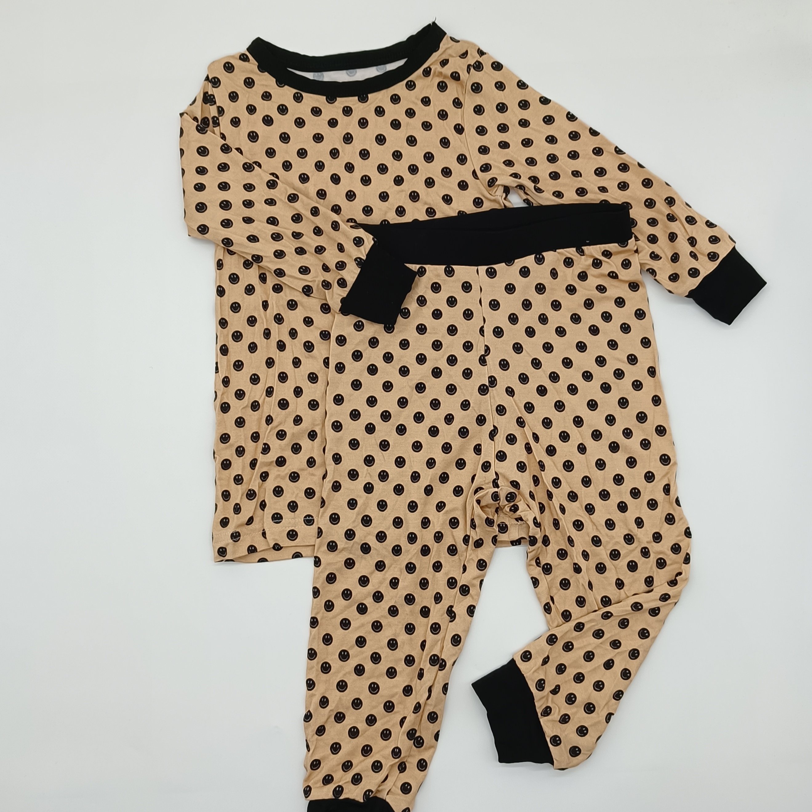 Custom Logo New Design Chicken Printing Bamboo Spandex Two Way Zipper Baby Romper Custom Logo 2pcs