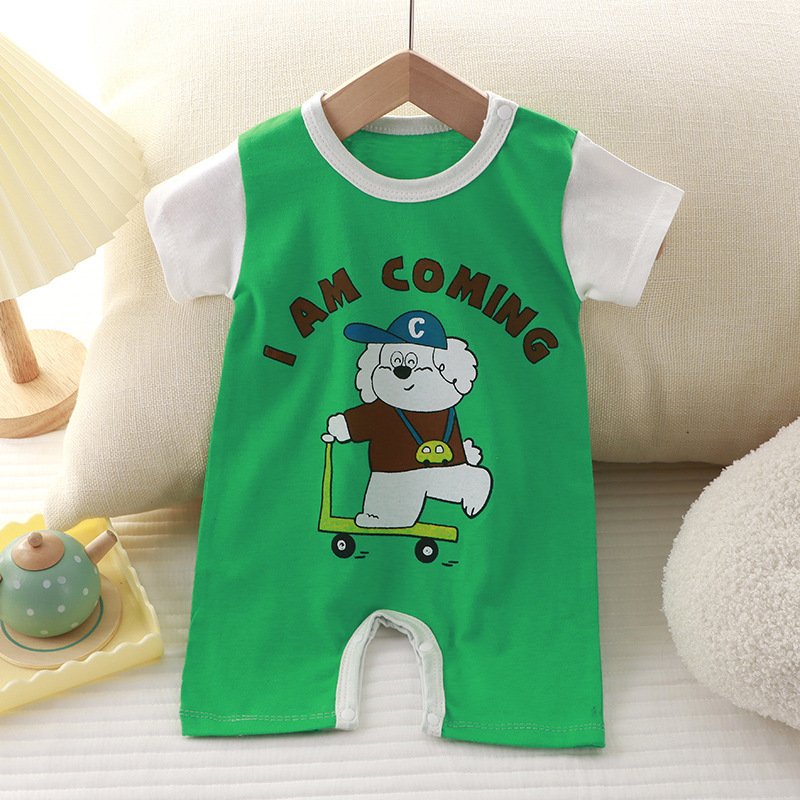 Infant Baby Jumpsuit Cotton Ropa De Bebe Short Sleeve Baby Summer Romper Bodysuit Infant Summer Clothes