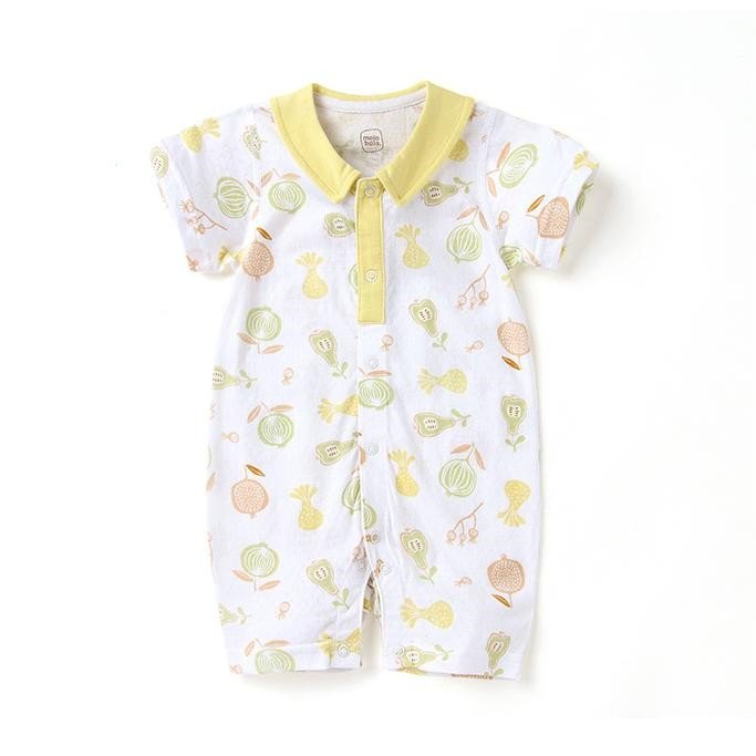 Newborn Baby Clothes fruit Printed Cute Cotton Infants Jumpsuits Wholesale Summer 0-18 Months Baby Rompers