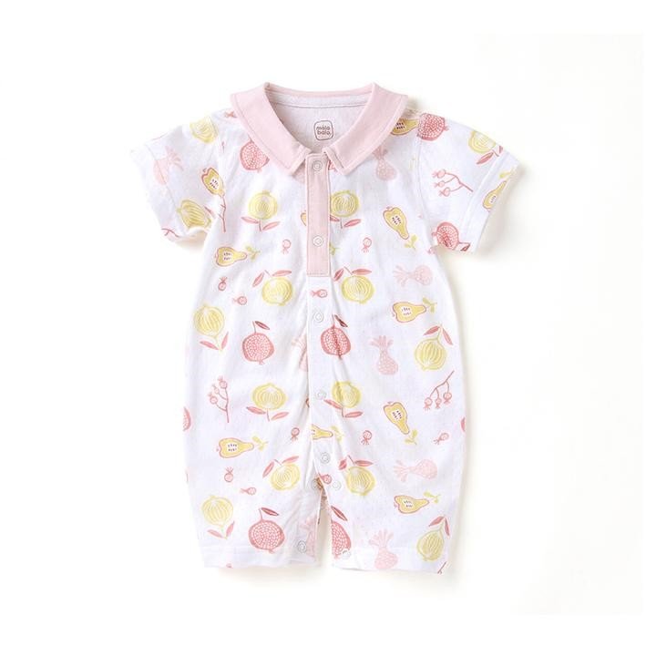 Newborn Baby Clothes fruit Printed Cute Cotton Infants Jumpsuits Wholesale Summer 0-18 Months Baby Rompers