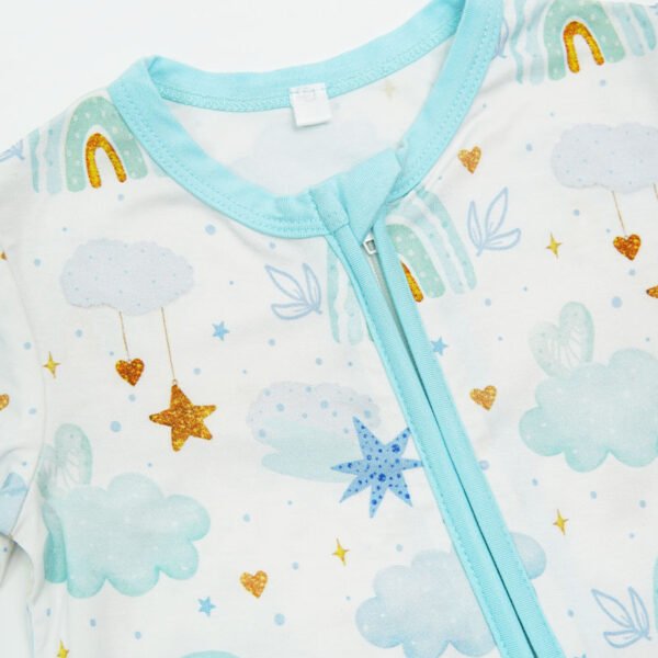 Custom Printing Baby Clothes Wholesale Bamboo Viscose Baby Romper Onesie Organic Cotton Onesie Infants Clothes Bamboo Pajamas