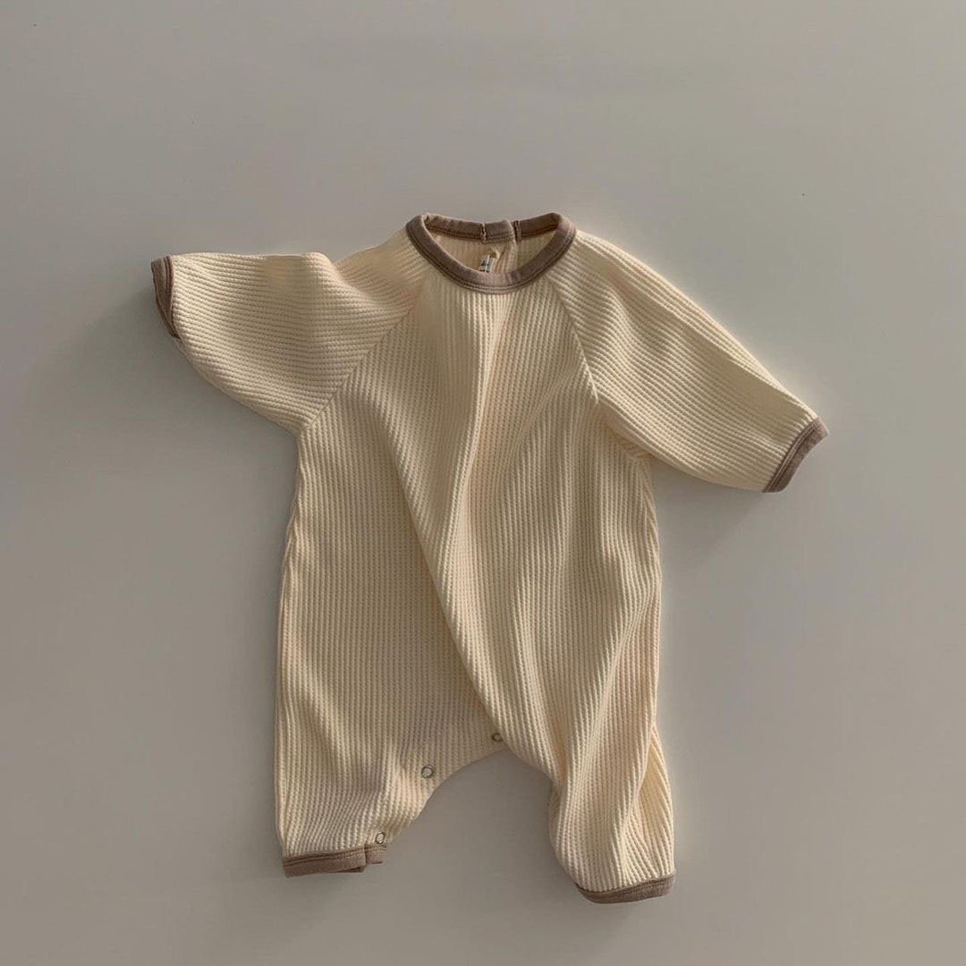 Hot Selling Newborn Baby Rompers Long Sleeve Organic Cotton Infant Boys Girls Floral Print Baby Romper