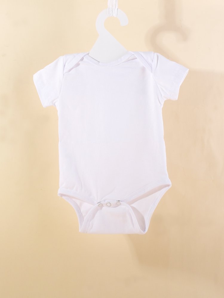 Factory Directly Custom Cotton Plain Baby Romper Newborn One Piece White Infant Baby Blank Winter Rompers For Baby Boys 12-18