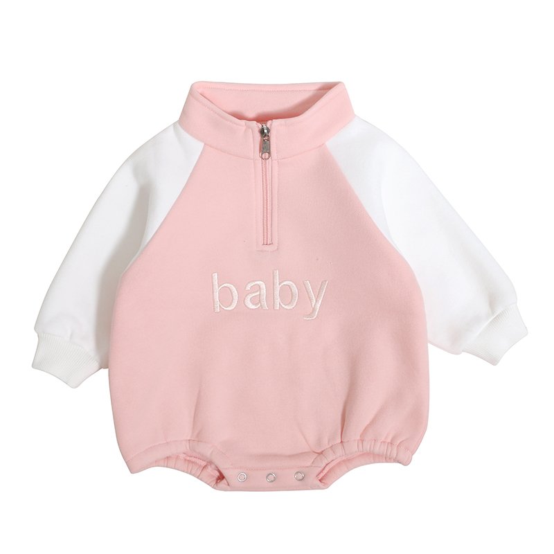custom kids clothing organic cotton long sleeve baby rompers with snap button babies toddler clothes boys girls romper