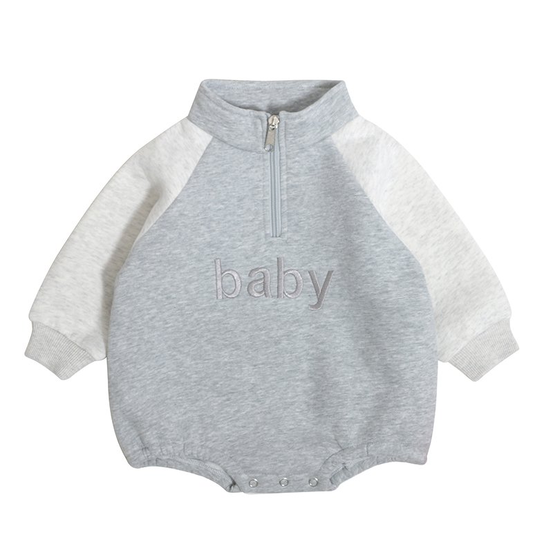 custom kids clothing organic cotton long sleeve baby rompers with snap button babies toddler clothes boys girls romper