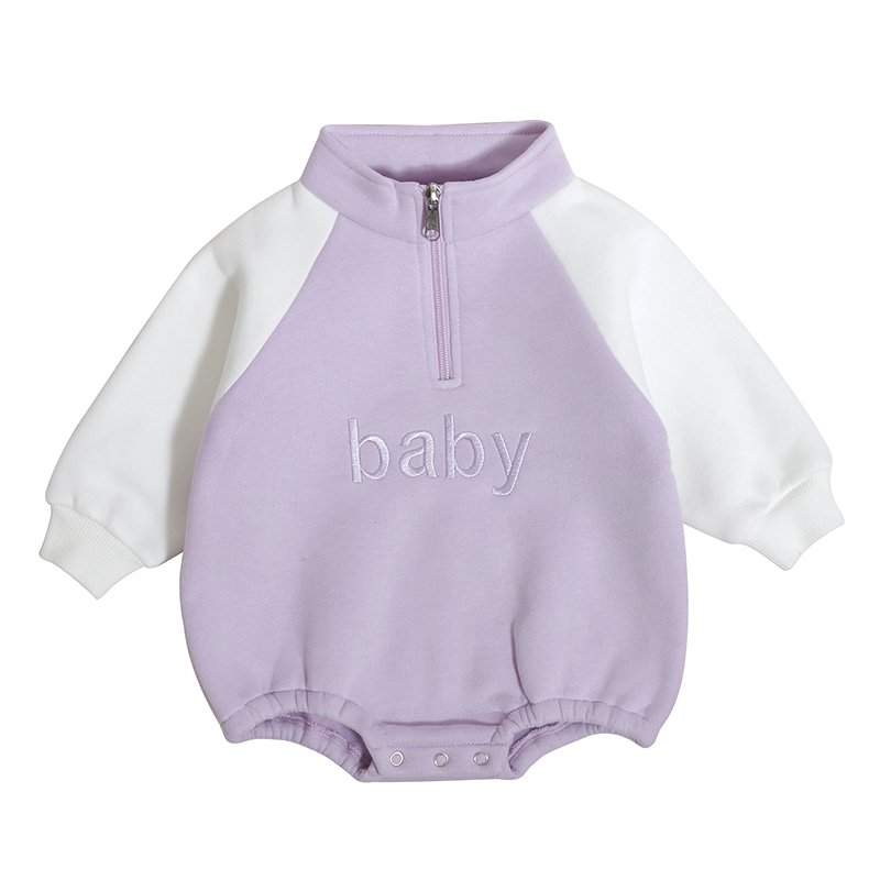 custom kids clothing organic cotton long sleeve baby rompers with snap button babies toddler clothes boys girls romper