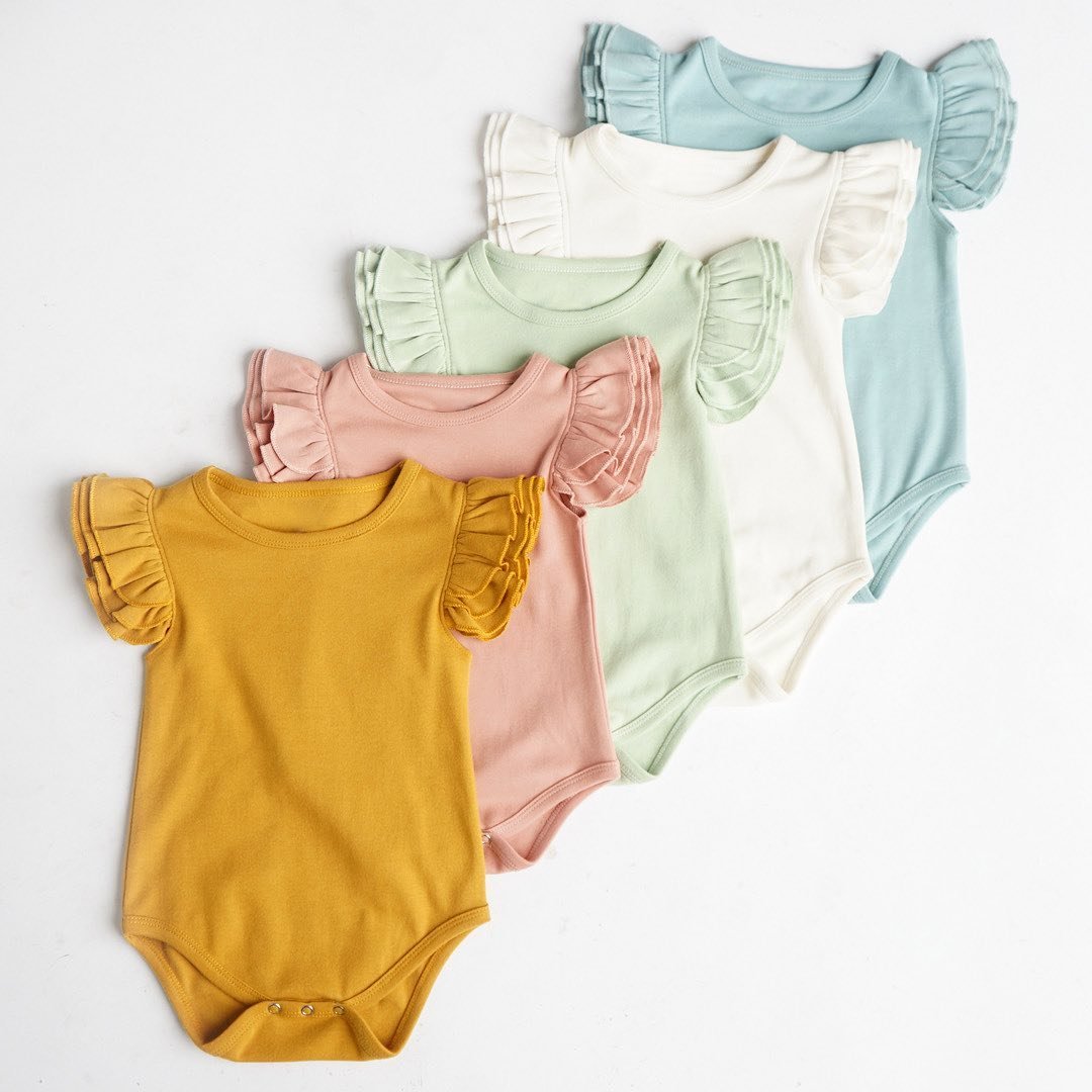 Custom Organic Cotton Baby Clothing Body Suits Baby Romper Bamboo Clothes Rompers New Born Baby Ribbed Bodysuit