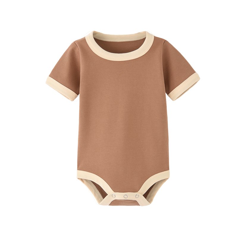 2022 newborn short sleeve white blank onesie baby rompers pajamas plain 100% cotton summer new born boy girl romper baby clothes