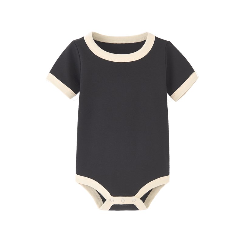 2022 newborn short sleeve white blank onesie baby rompers pajamas plain 100% cotton summer new born boy girl romper baby clothes