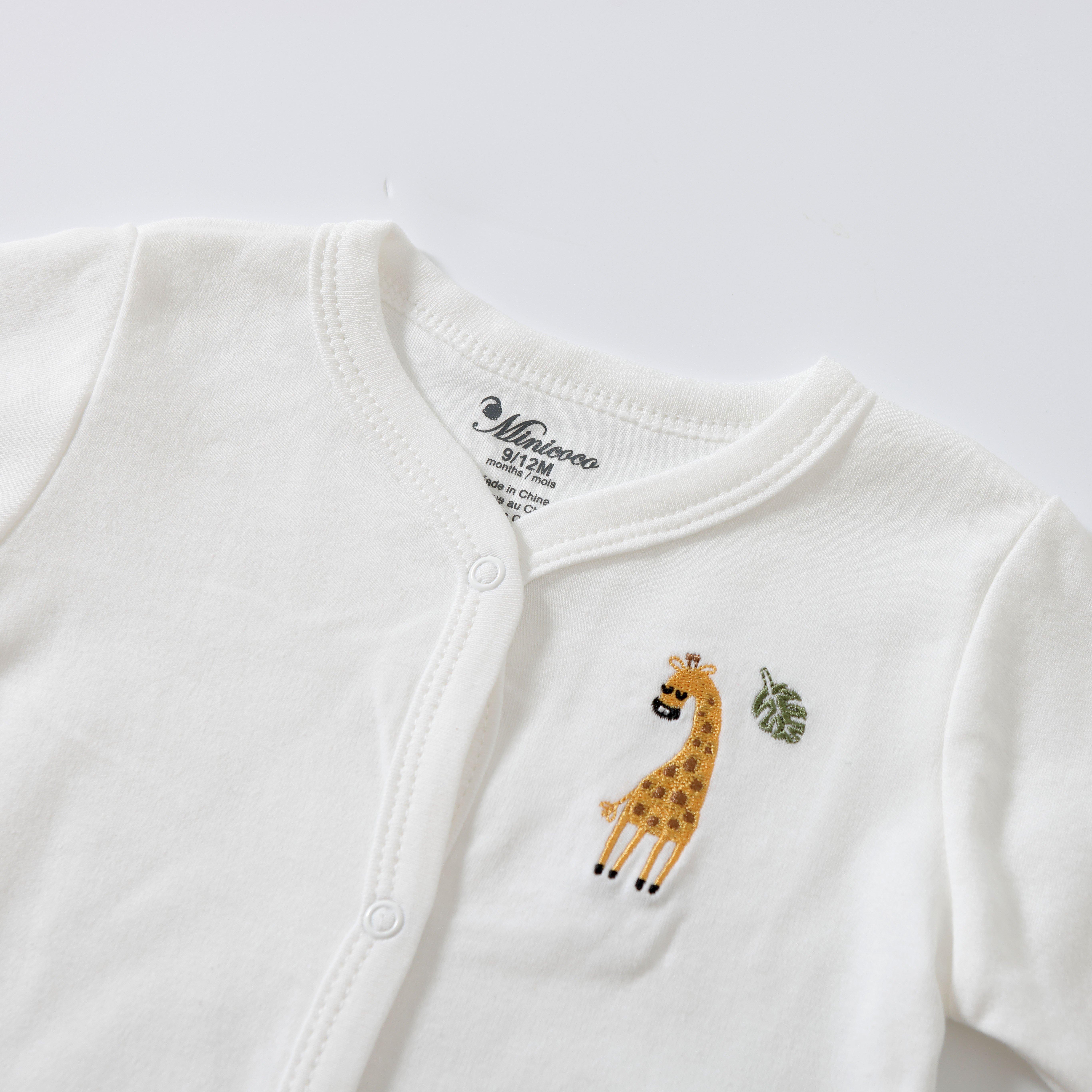 0-24 Months 100% Cotton Infant Toddlers Pajamas Animals Printed Long Sleeve Baby Rompers