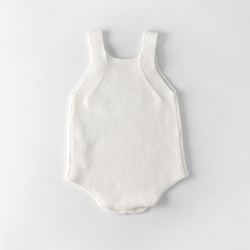 2019 Wholesale Plain white baby rompers
