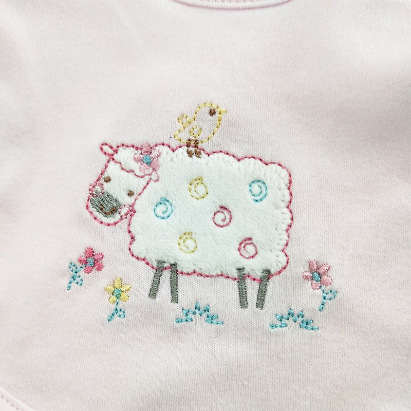 Newborn Baby Girl Gift Clothing Set 100% Cotton Layette 7 PCS romper Set with bodysuit, Jacket, Pants, Hat, Glove and Bib