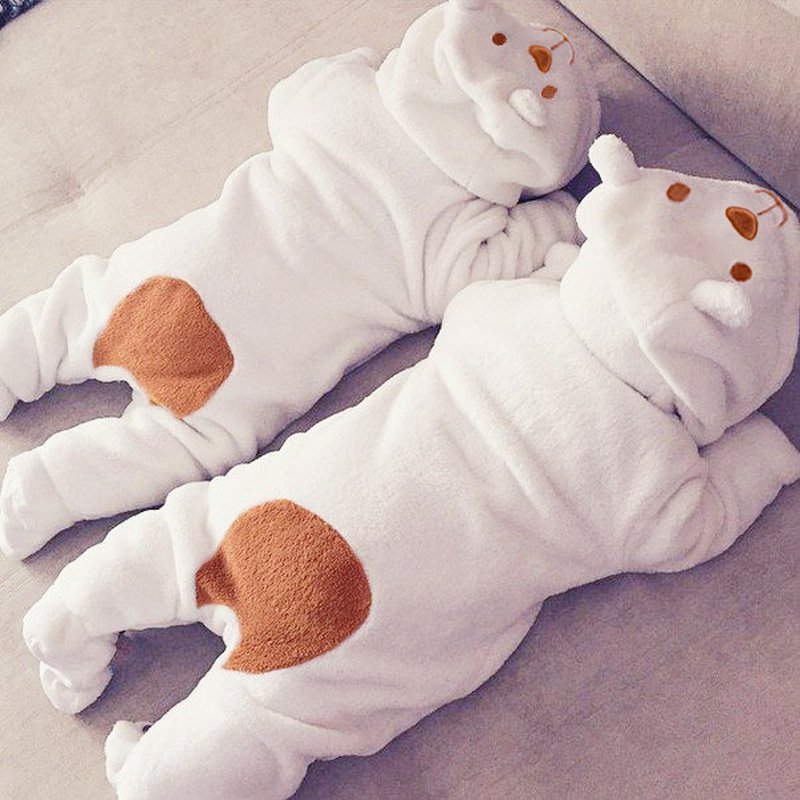 0-12 months winter thick fluffy cotton 100% knit boys new born outfit blank baby clothes long sleeve newborn jumpsuit romper set